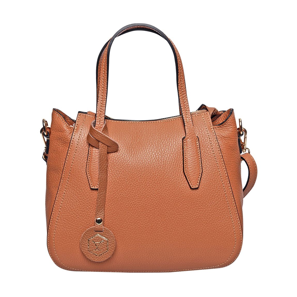 Brown Italian Leather Crossbody bag main product photo