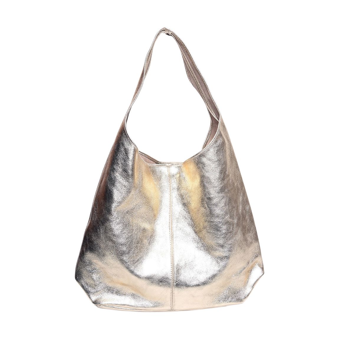 Gold Italian Leather Top Handle Bag main product photo