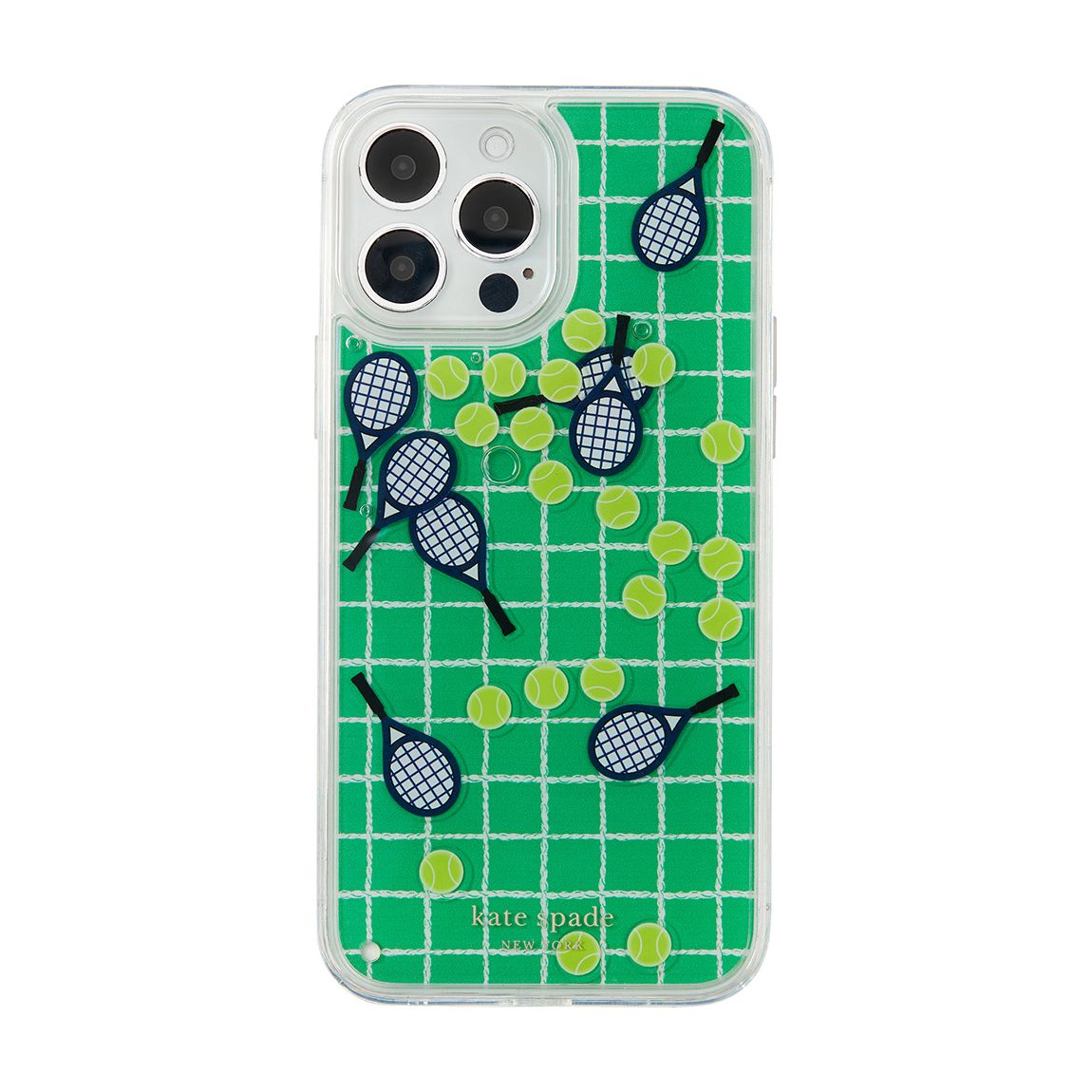 Courtside Liquid Floating Tennis Ball Confetti Iphone 13 Pro Max Case main product photo