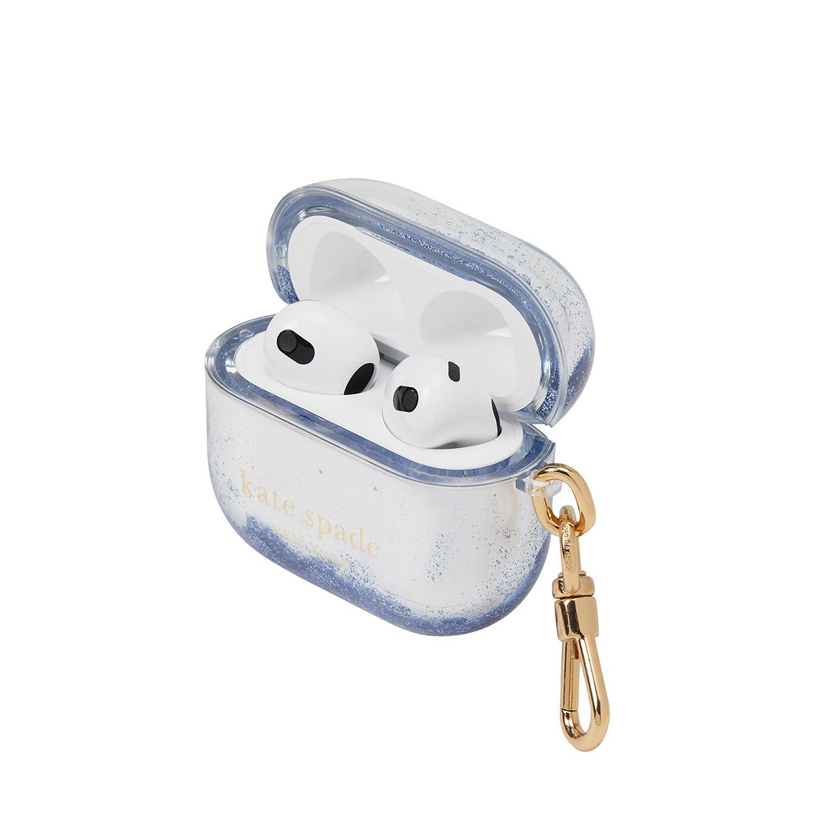 Blue Color Patio Tile Liquid Glitter Airpod Gen 3 Case main product photo