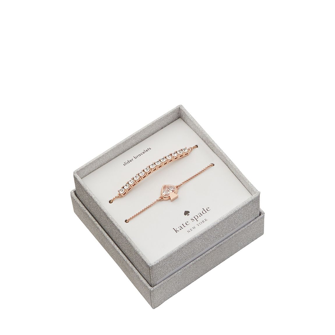 Rose Gold Slider Bracelet Set - Boxed main product photo