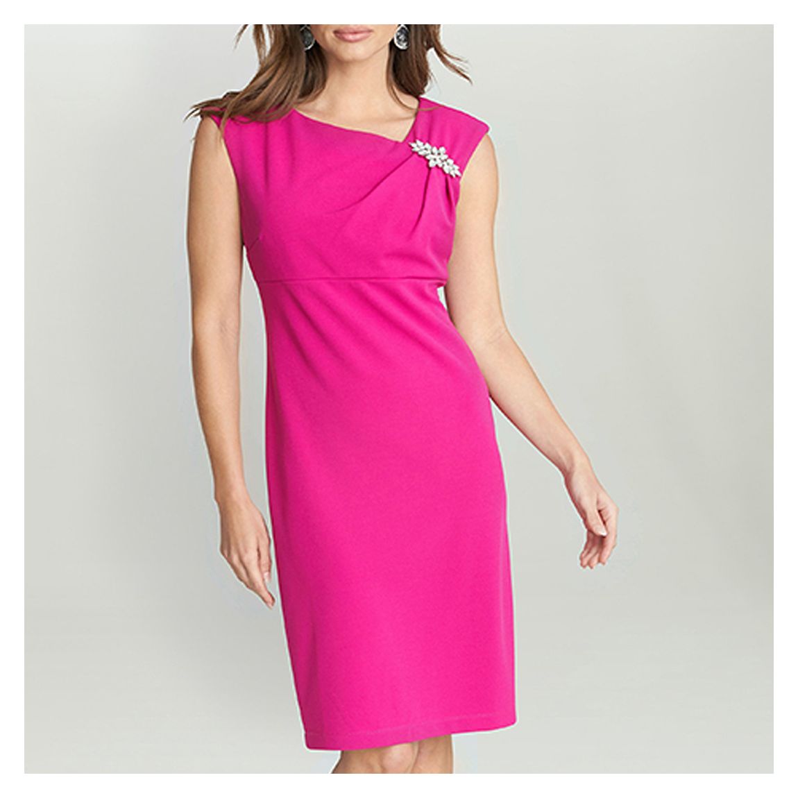 Pink Empire Waist Sheath Dress main product photo
