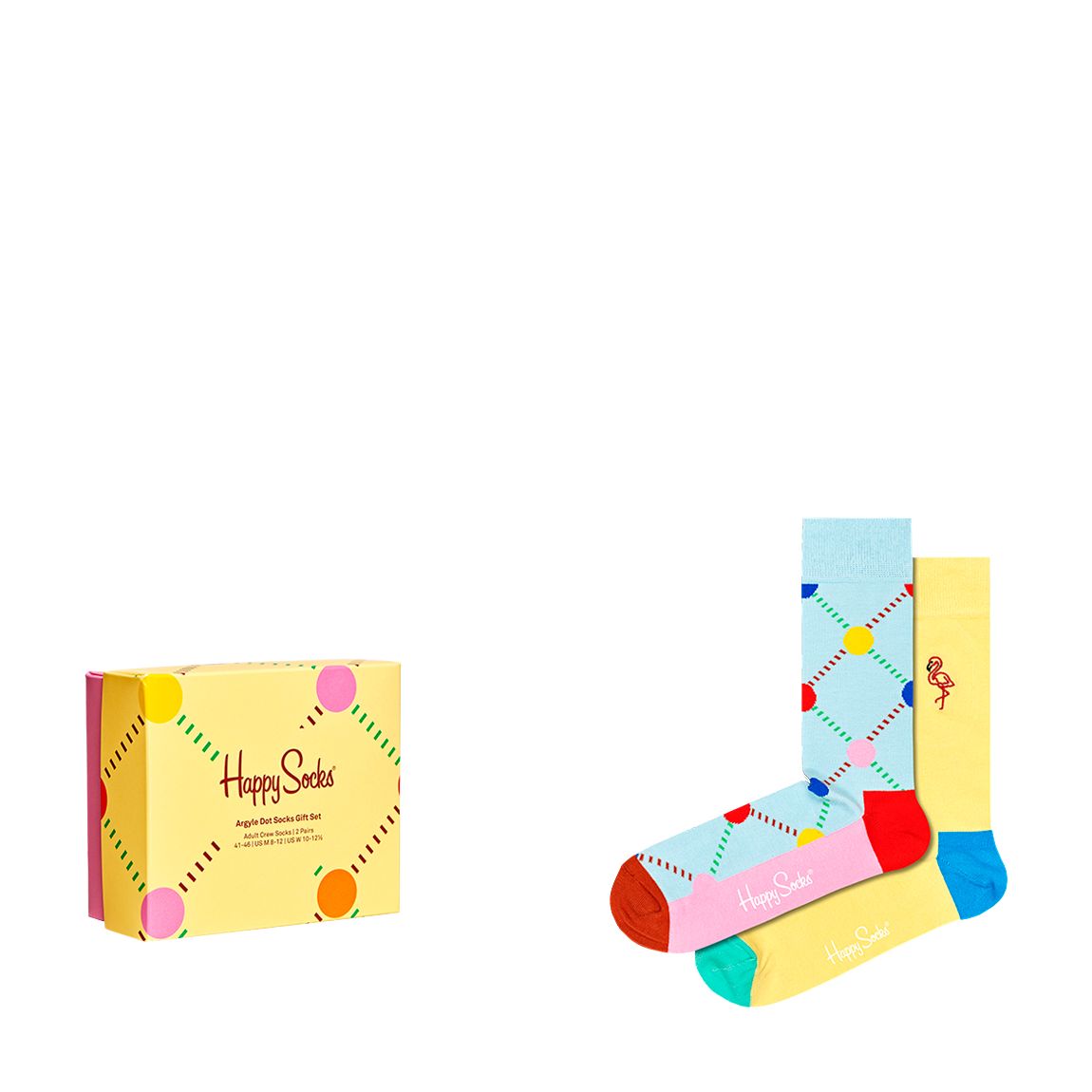 Multi 2-Pack Argyle Dot Socks Gift Set main product photo