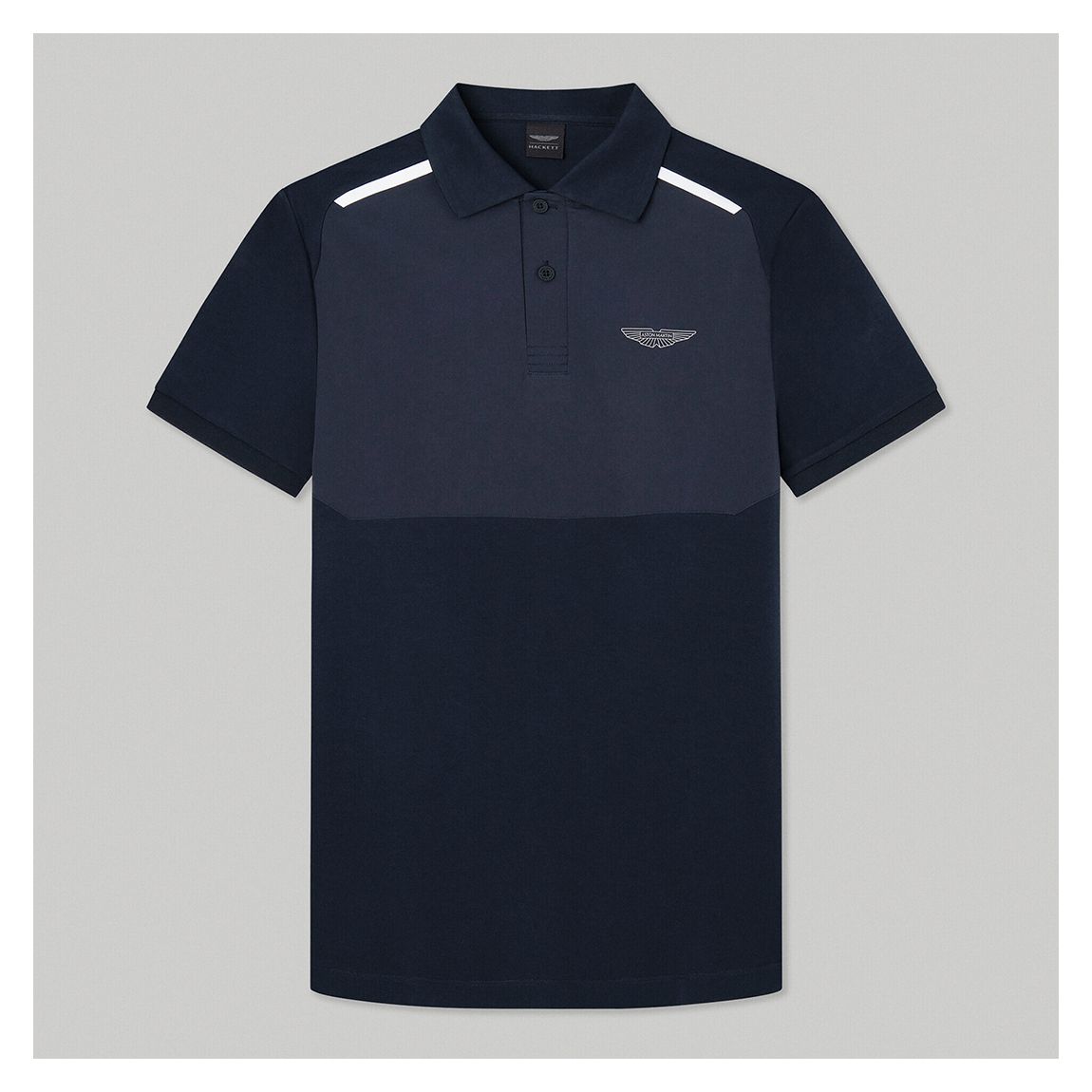 Navy AMR Short Sleeve Cotton Polo Shirt main product photo