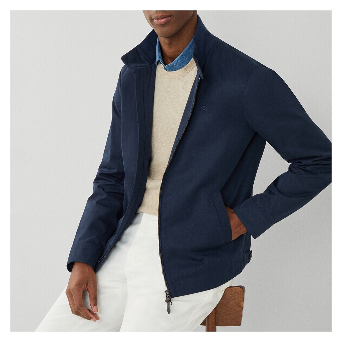 Navy Zip Jacket main product photo