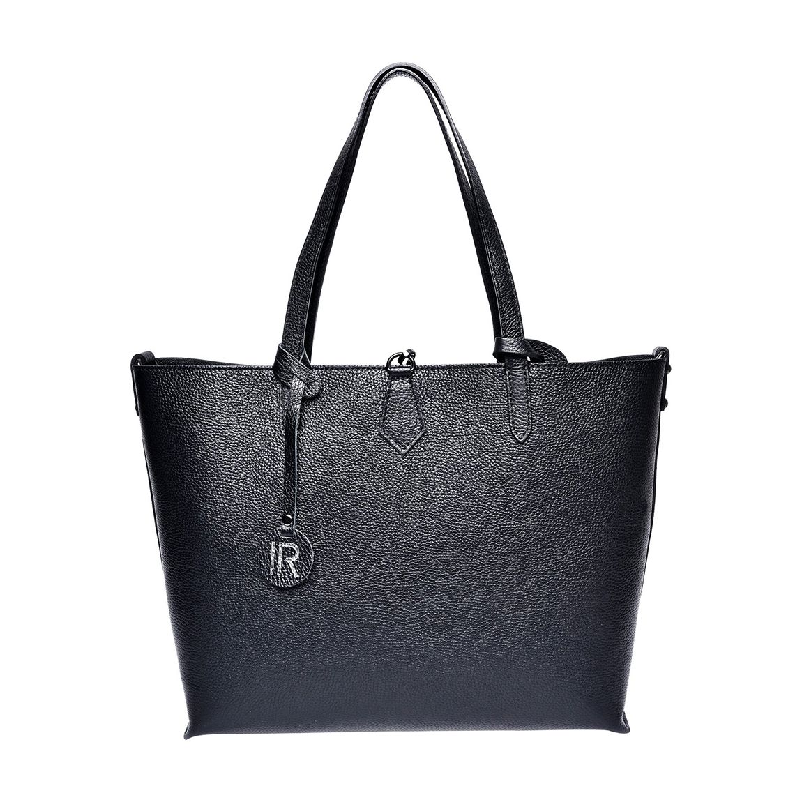 Black Leather Tote Bag main product photo