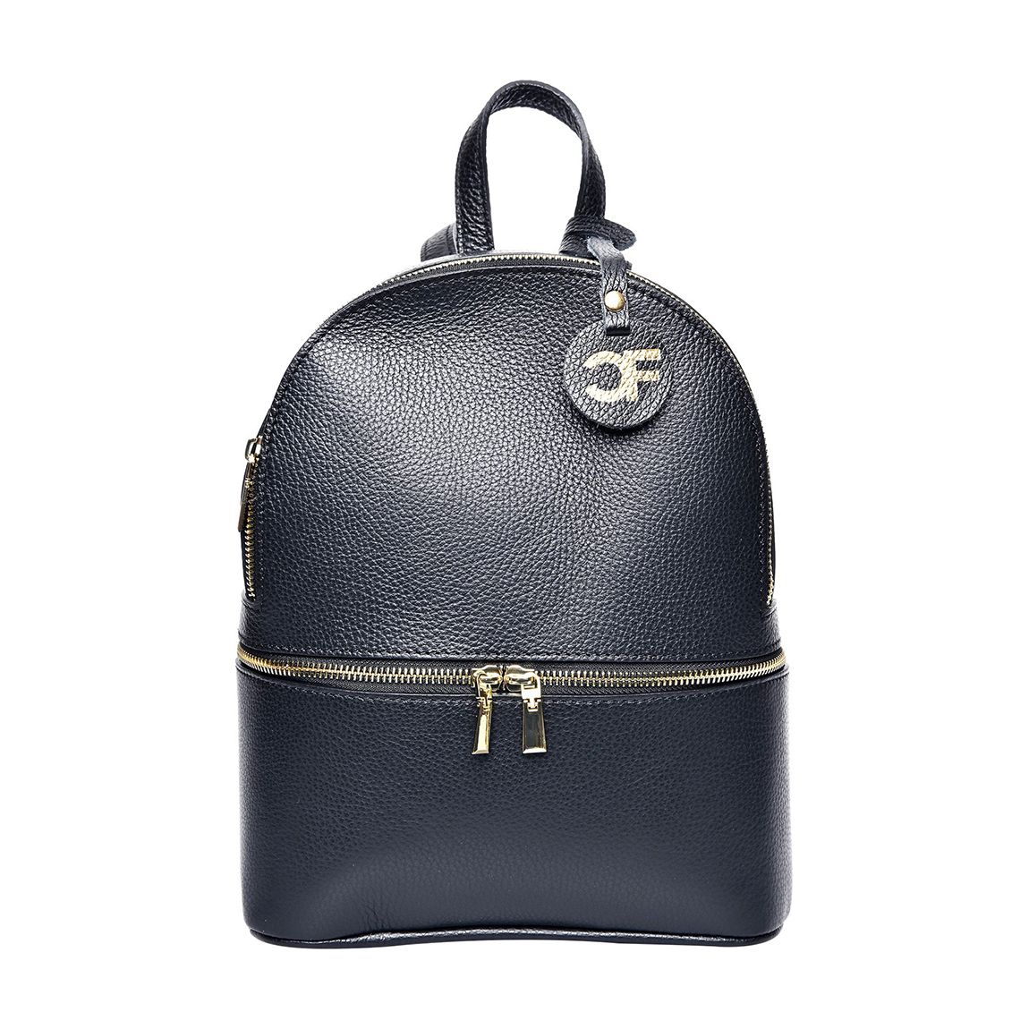 Black Leather Backpack main product photo