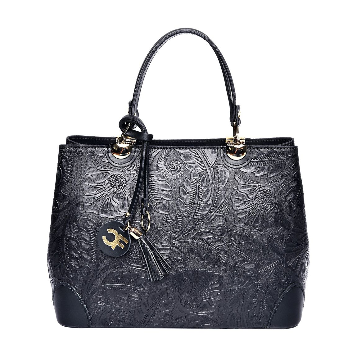Black Leather Handbag main product photo