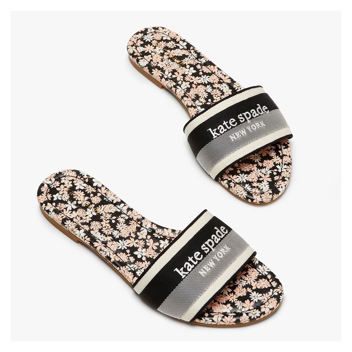 Pink/Black Flat Sandals main product photo