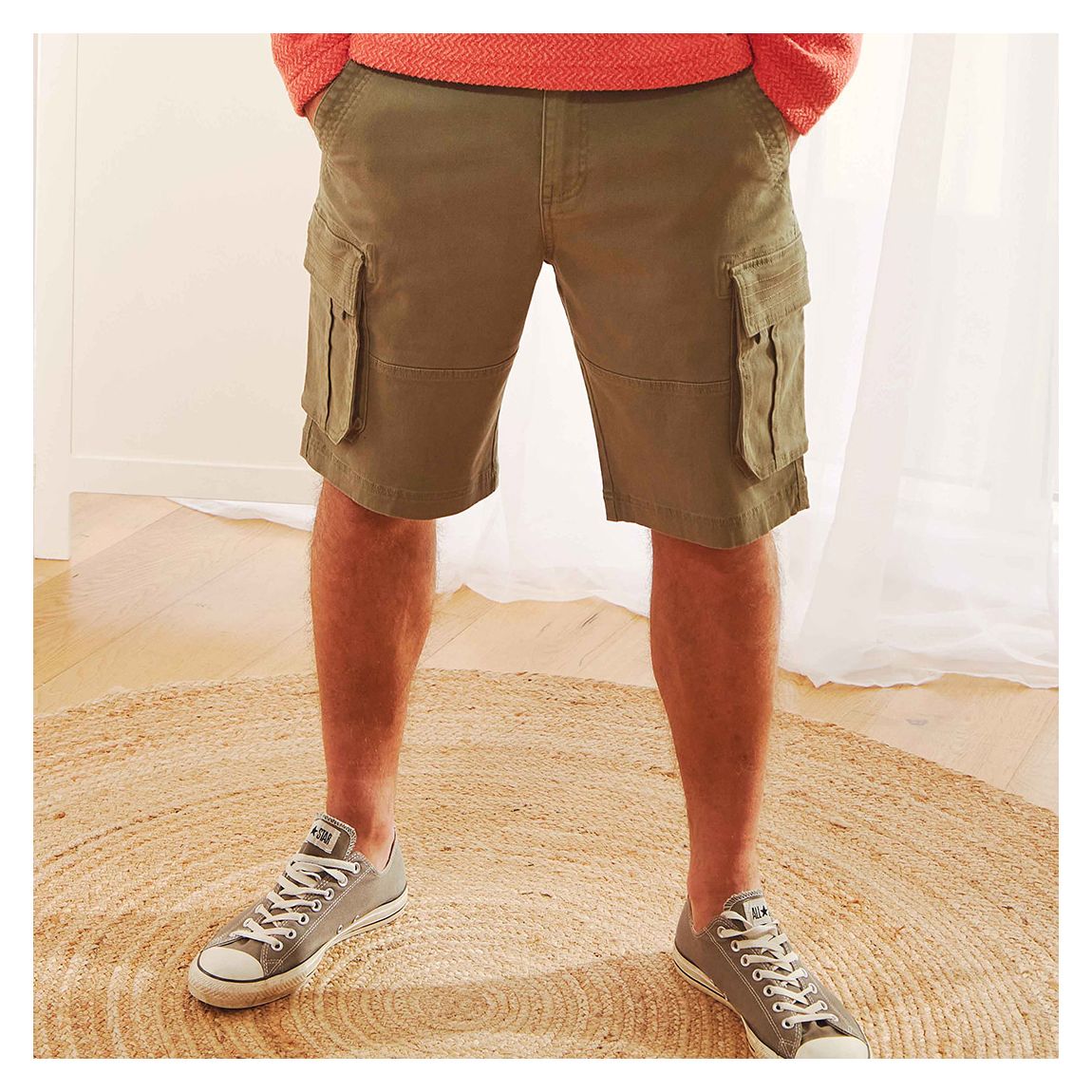 Beige Rigney Cargo Shorts main product photo