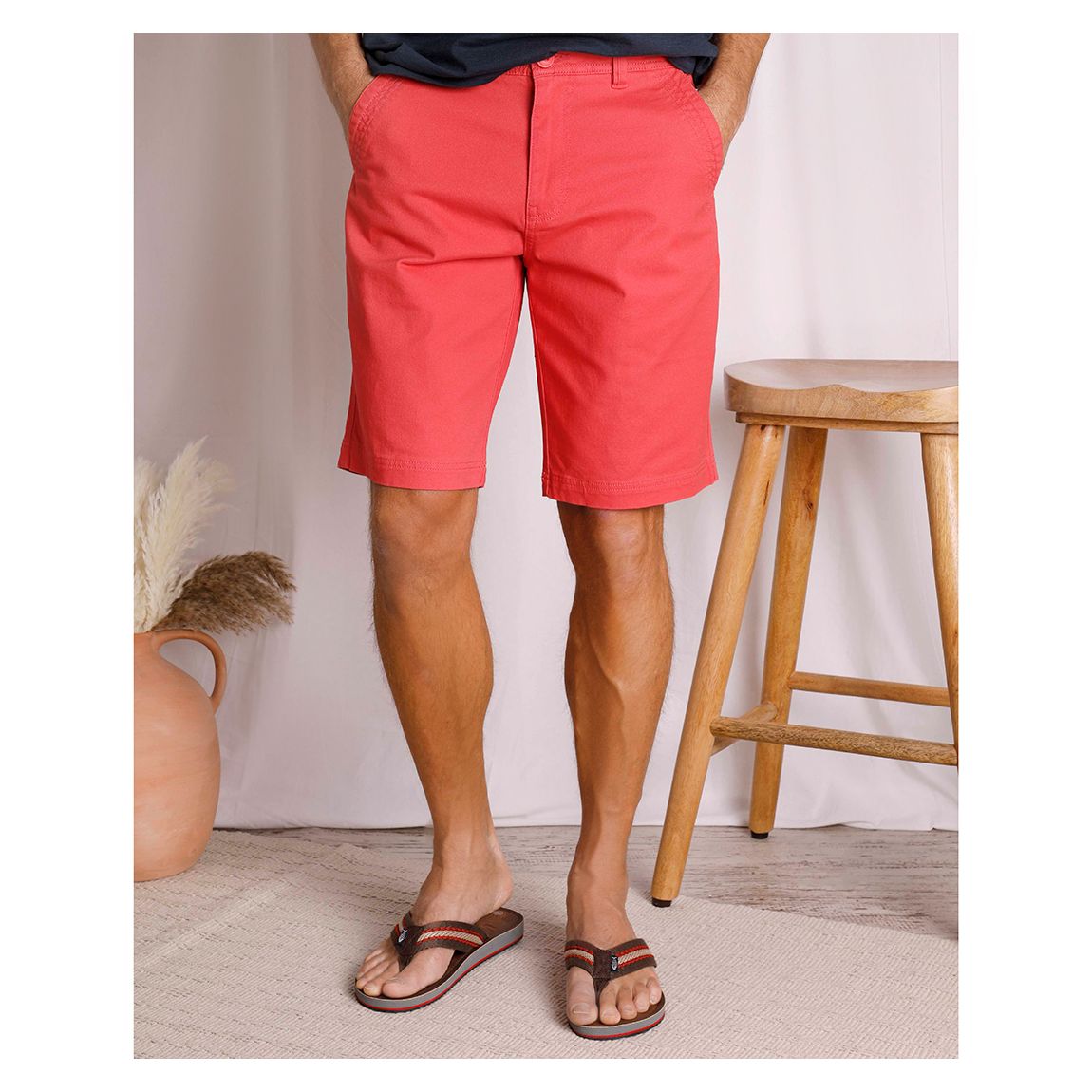 Red Rayburn Flat Front Shorts main product photo