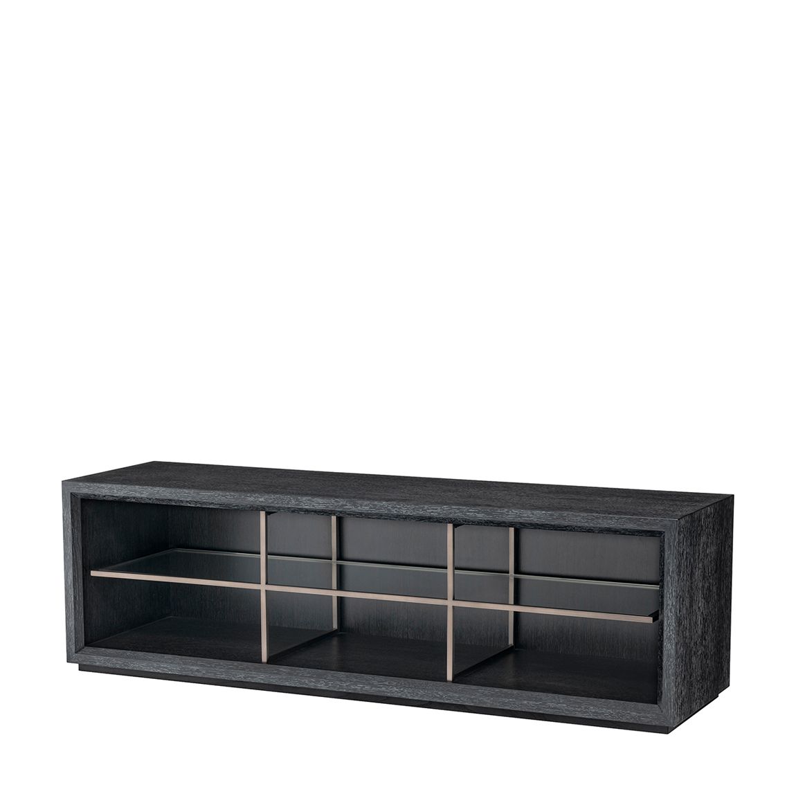 Hennessey Tv Cabinet, Charcoal Grey Oak Veneer, Small main product photo