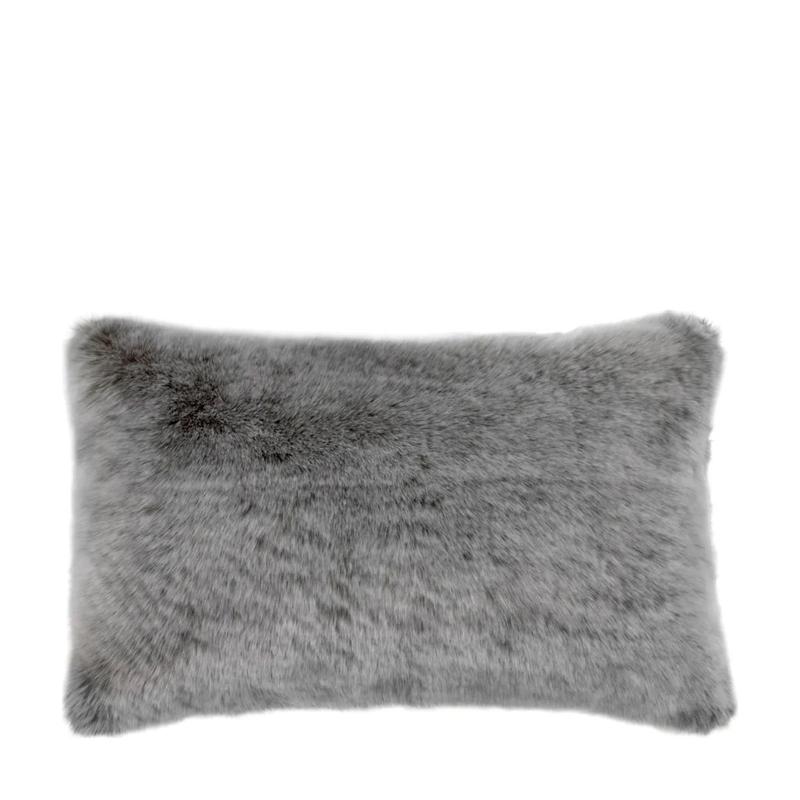 Alaska Faux Fur Scatter Cushion Rectangular 60x40cm, Grey main product photo