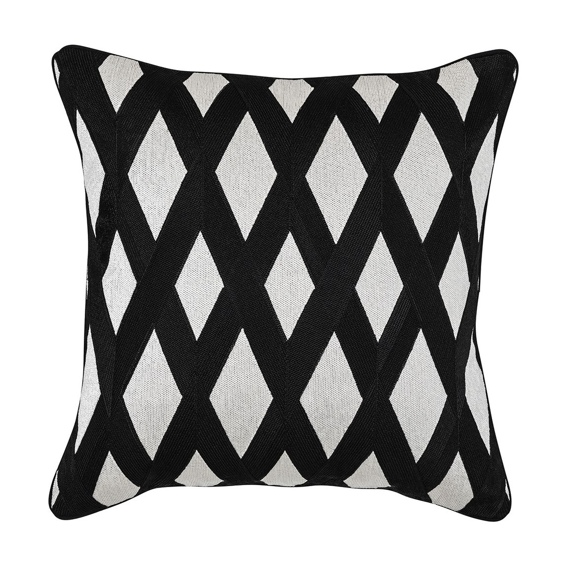 Splender Sqaure Cushion 50x50cm, Black & White main product photo
