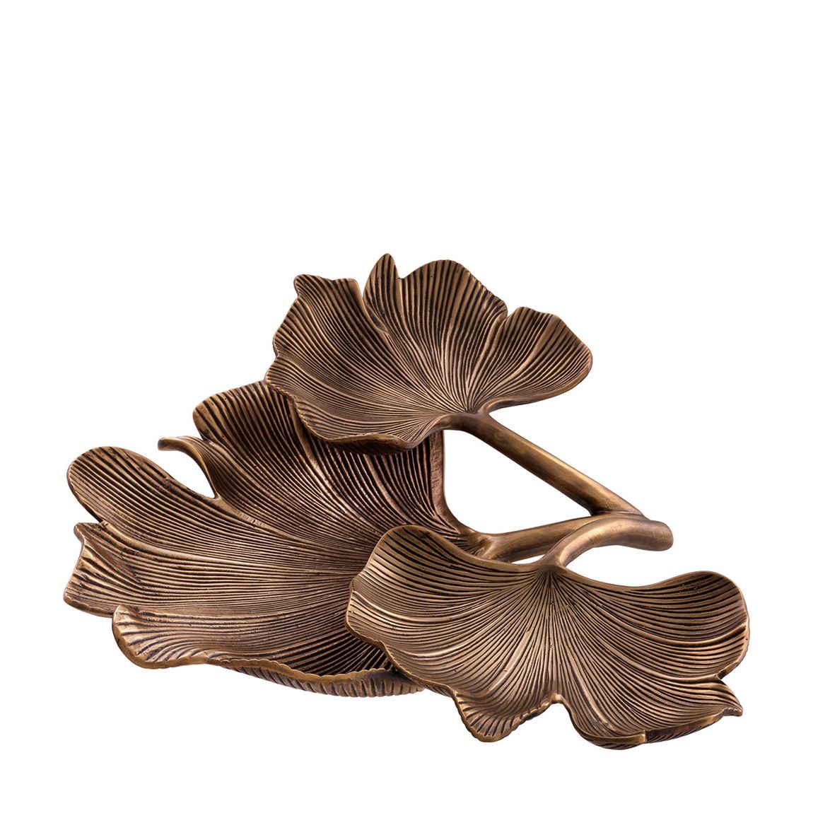Gingko Tray, Vintage Brass main product photo