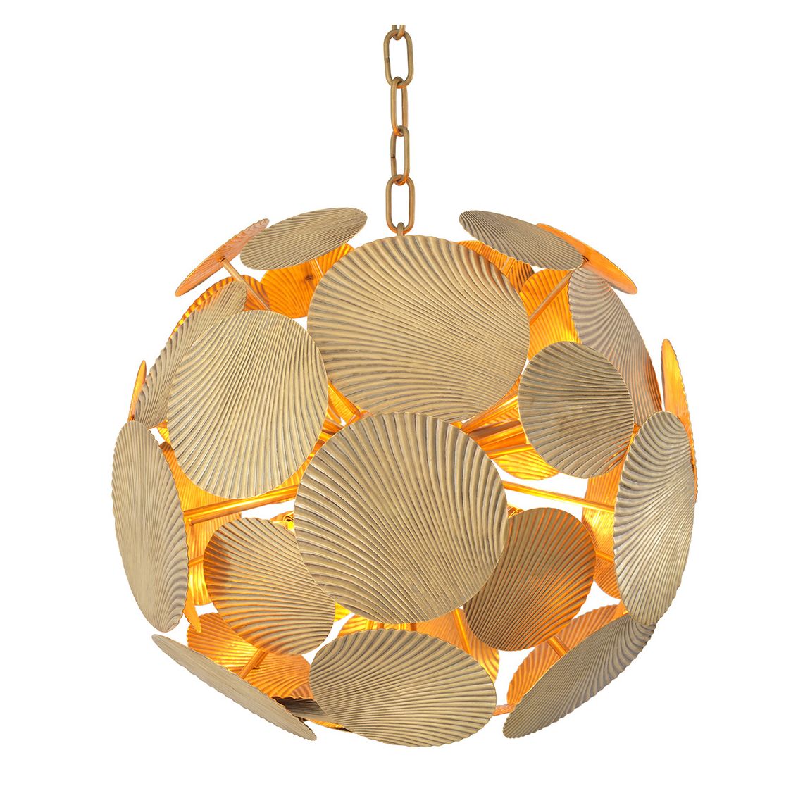 Duvall Chandelier, Small, Vintage Brass main product photo