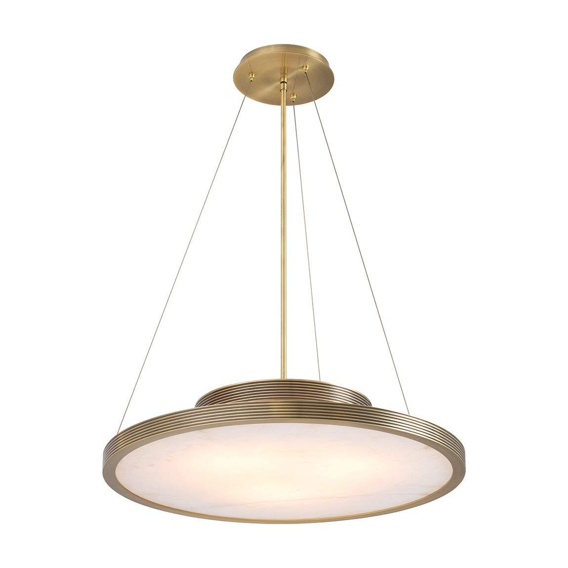 Pullman Chandelier, Light Brushed Brass main product photo