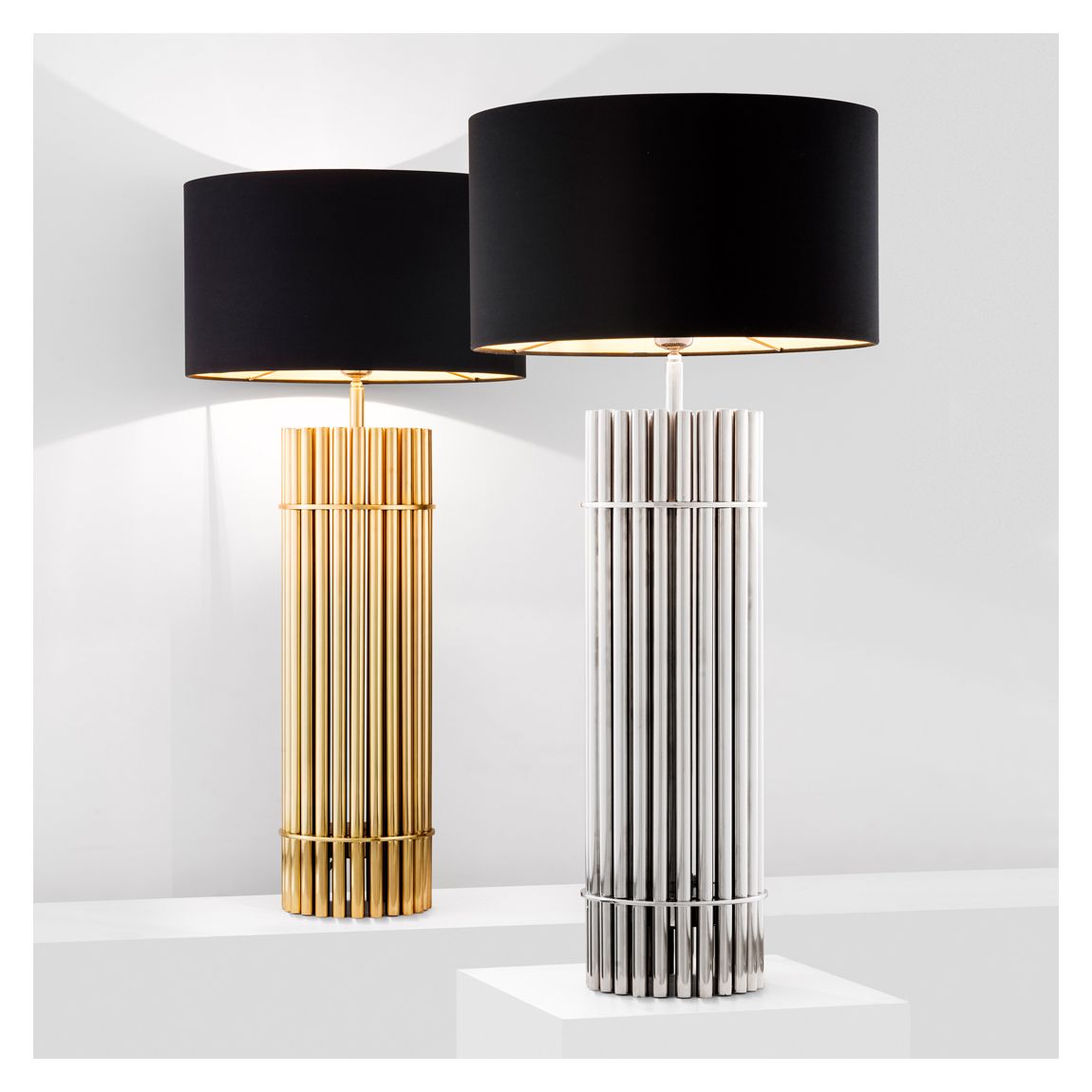 Reef Table Lamp, Polished Brass, including shade main product photo