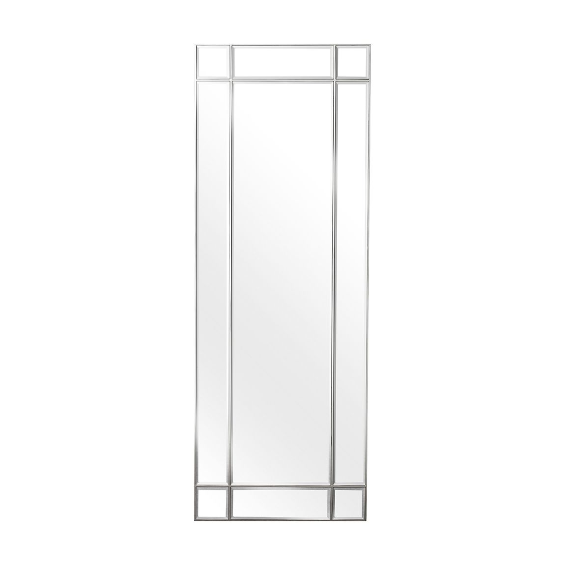 Beaumont Mirror, Rectangular, Nickel main product photo