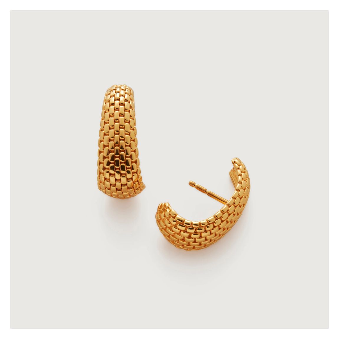 Gold Vermeil Woven Earrings main product photo