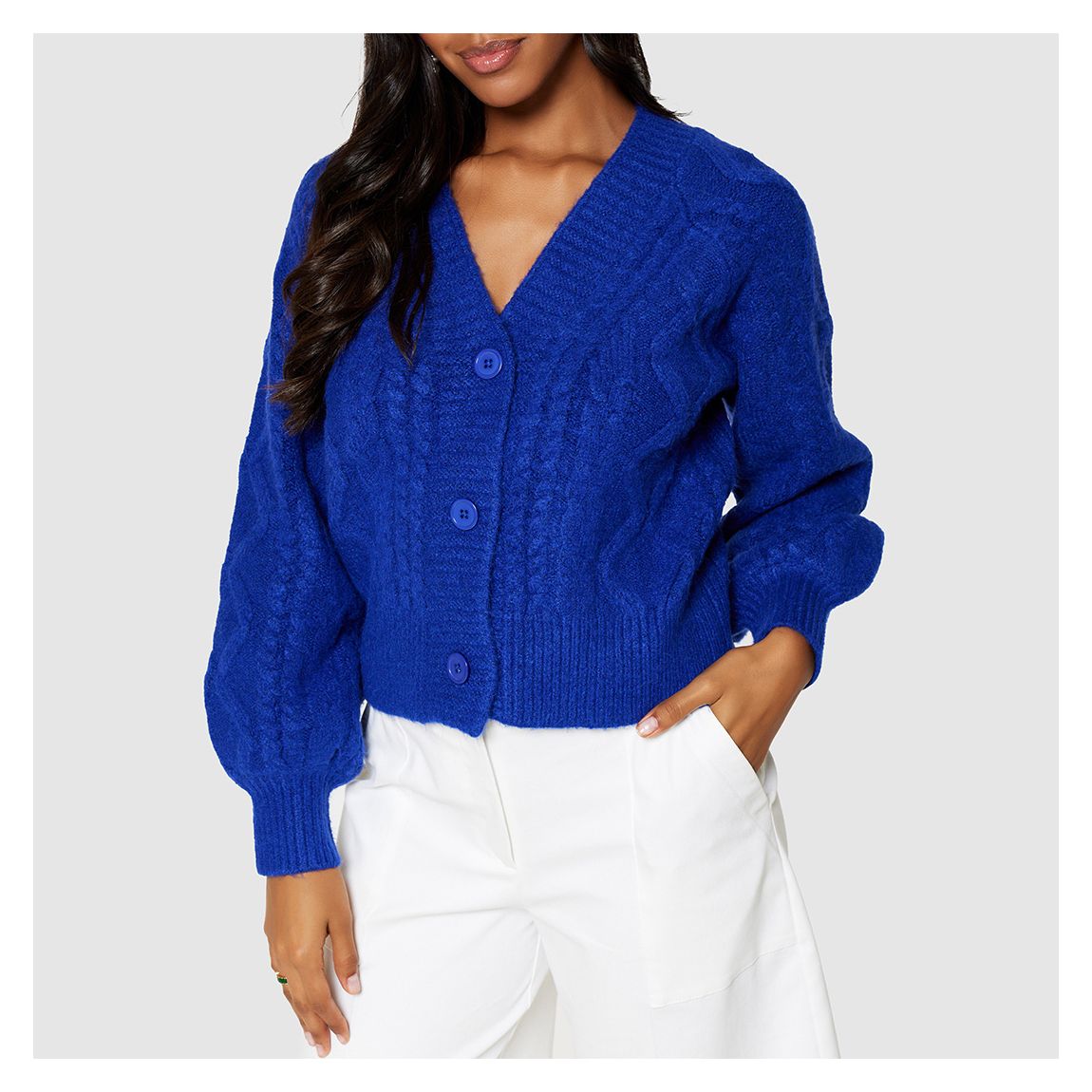 Royal Blue Cardigan main product photo