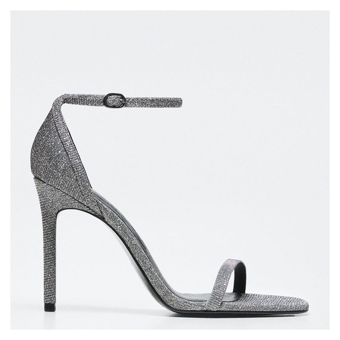 Silver Ankle-Cuff Heels main product photo