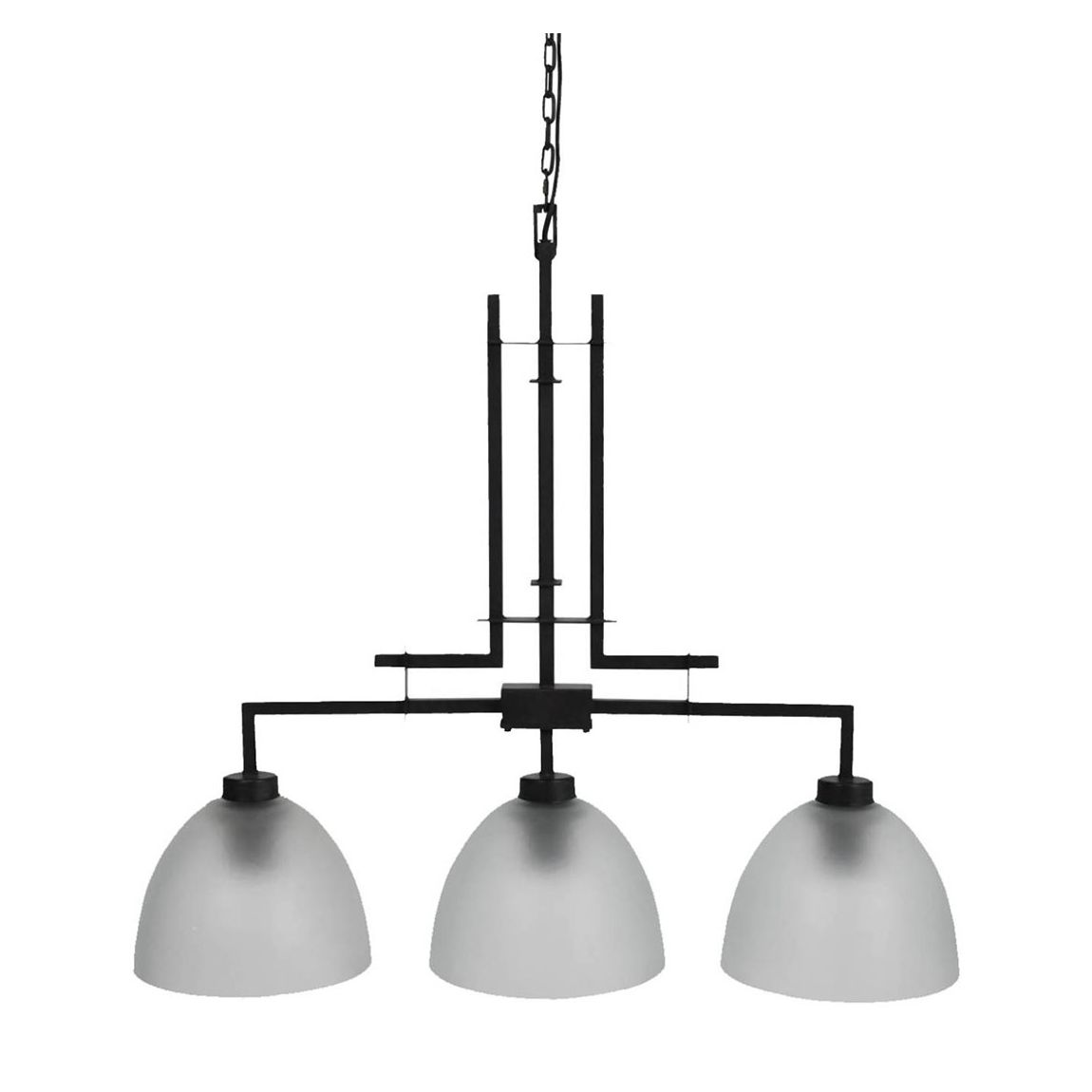 Congleton Triple Glass Pendant, Oak Frosted Glass - E14 60W main product photo