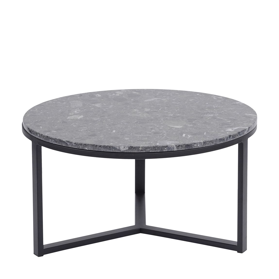 Shoreditch Black Metal and Grey Travisso Coffee Table, Large main product photo