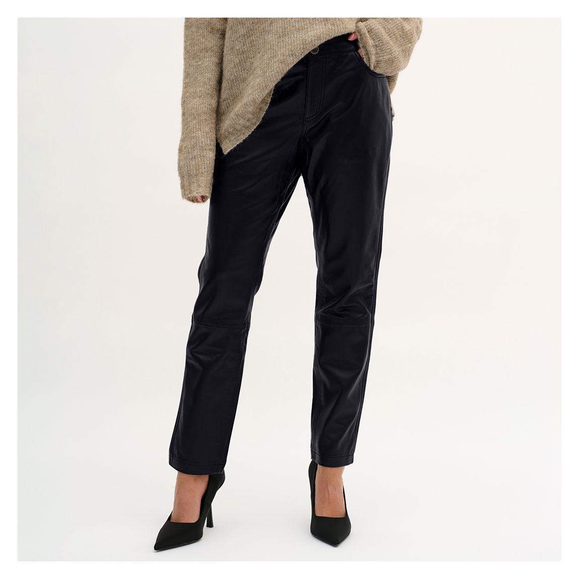 Black Leather Trousers main product photo