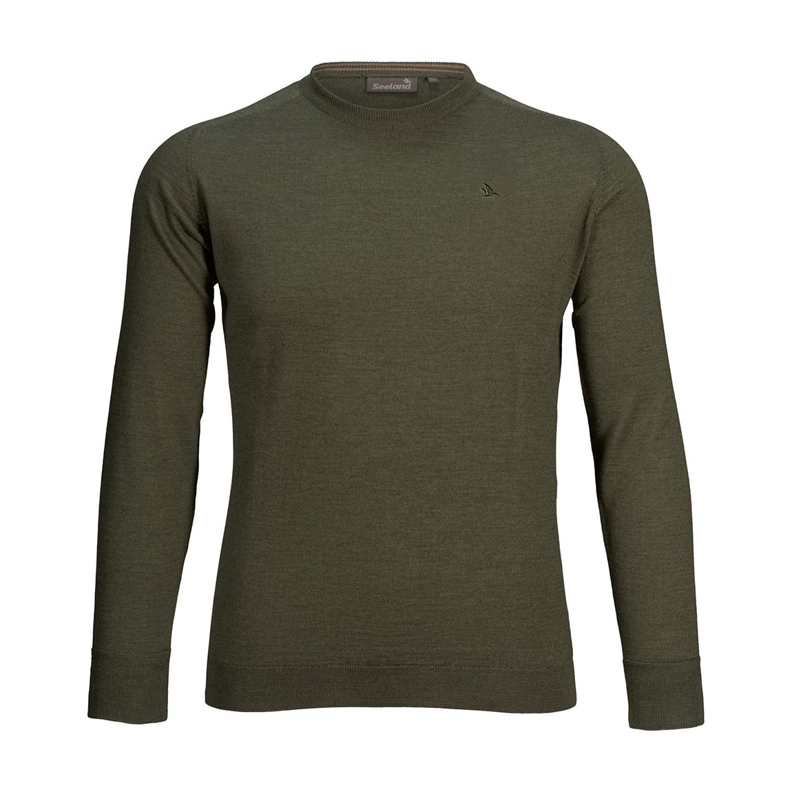 Khaki Mens Woodcock Wool Blend Jumper main product photo