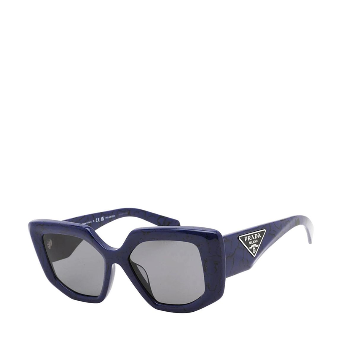 Women's Blue Marble Prada Sunglasses 52mm main product photo