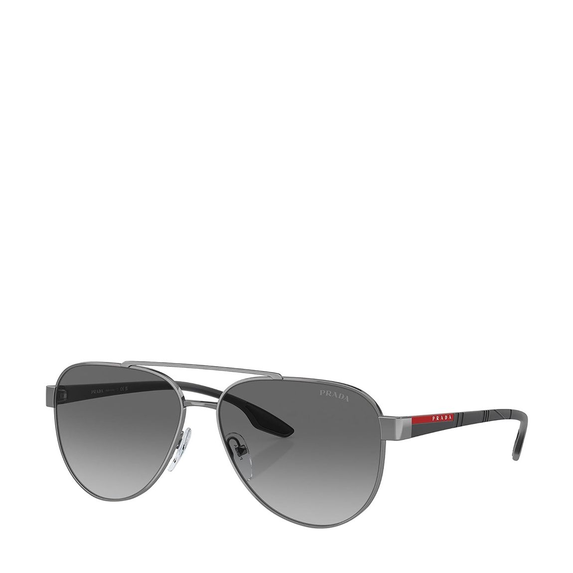 Men's Gunmetal Prada Sunglasses 58mm main product photo