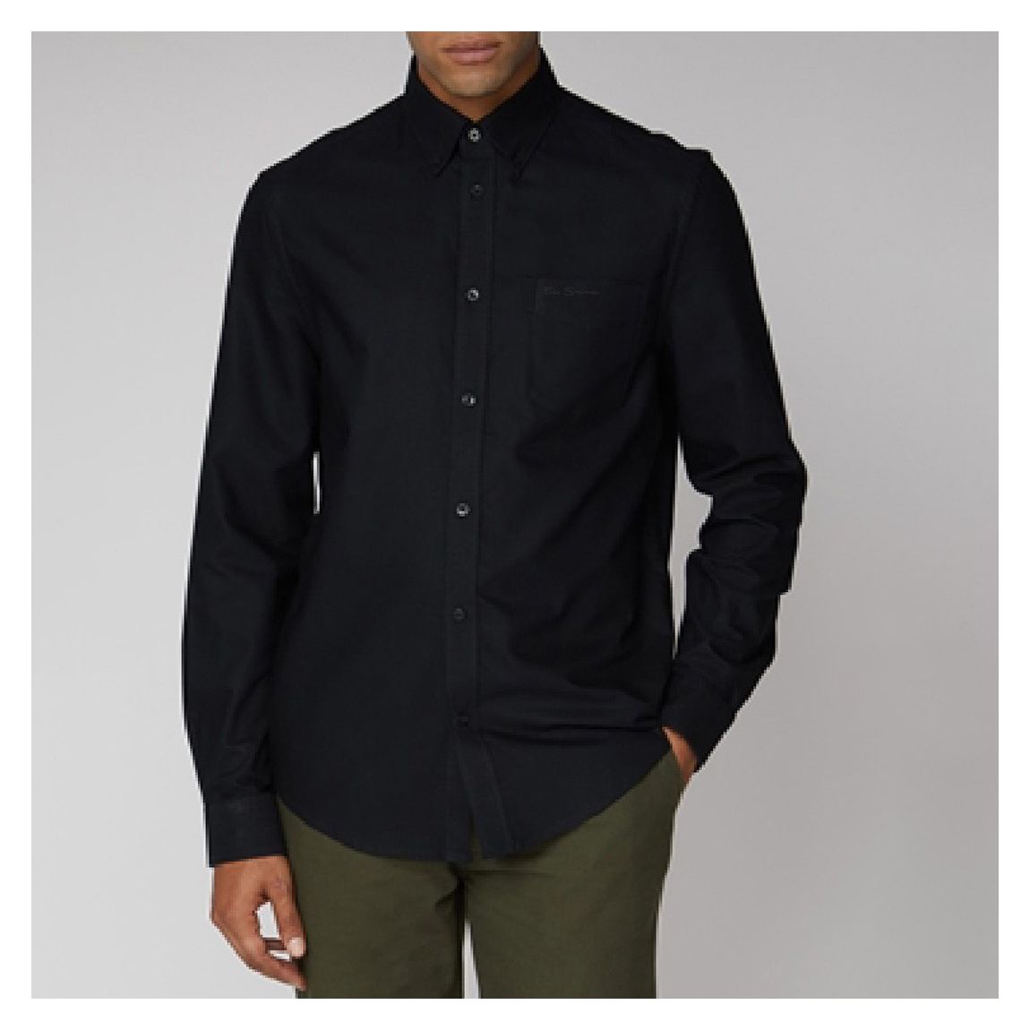 Black Long Sleeve Cotton Shirt main product photo