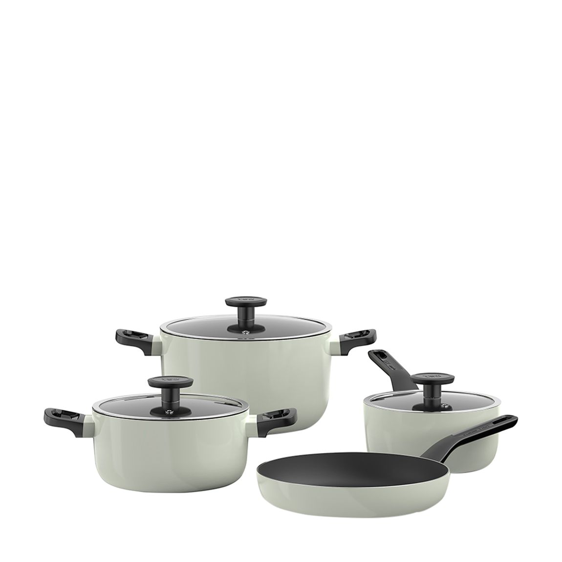 4 Piece Glints Sage Non-Stick Cookware Set main product photo