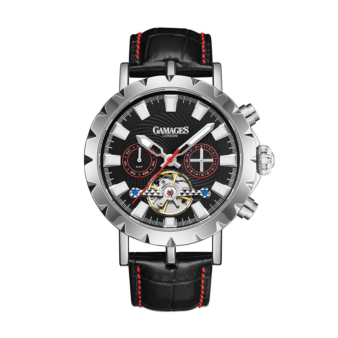 Men's Gamages Of London Racer Black Watch 45mm main product photo