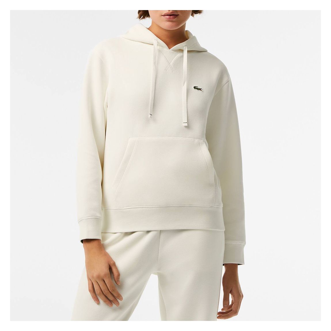 Cream Drawstring Hoodie main product photo