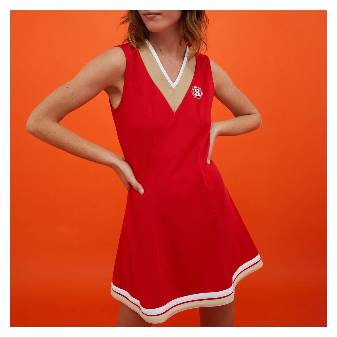 Red Net Tennis Dress main product photo