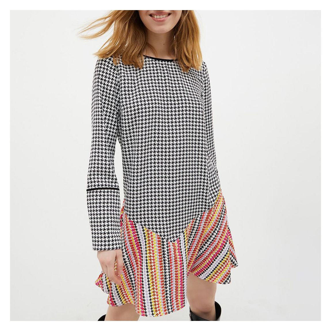 Black Check Maremoto Dress main product photo
