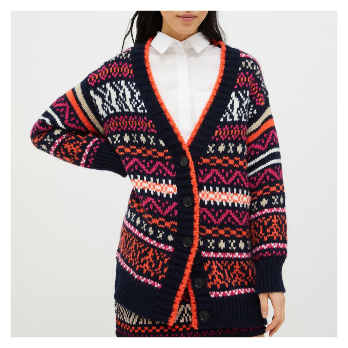 Printed Wool Blend Calipso Cardigan main product photo