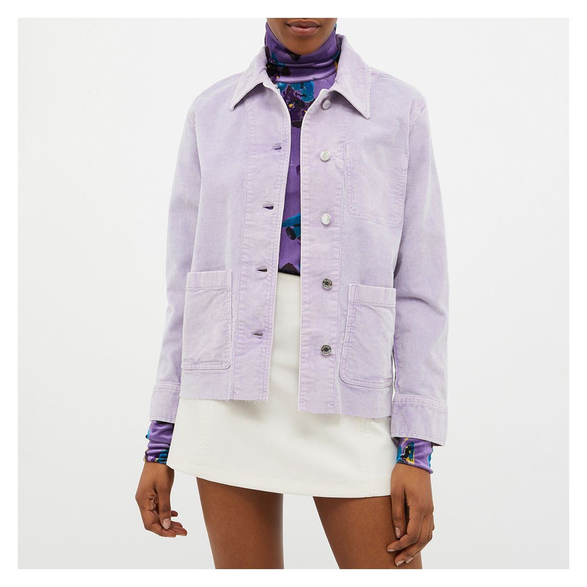 Lilac Cotton Arbitro Jacket main product photo