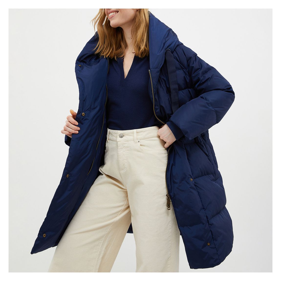 Navy Nibbio Puffa Jacket main product photo