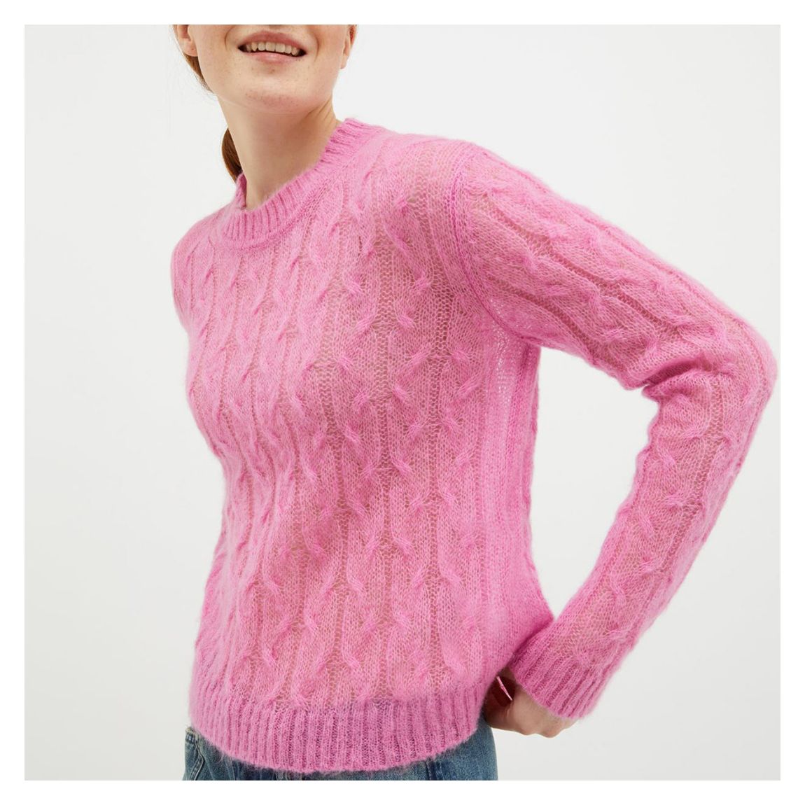 Pink Wool Blend Laos Top main product photo