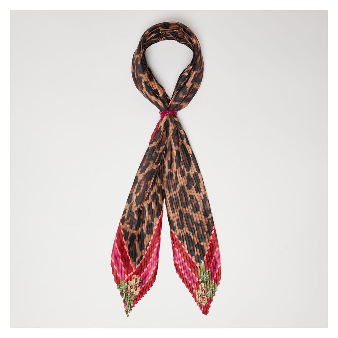 Cheetah Plisse Scarf main product photo
