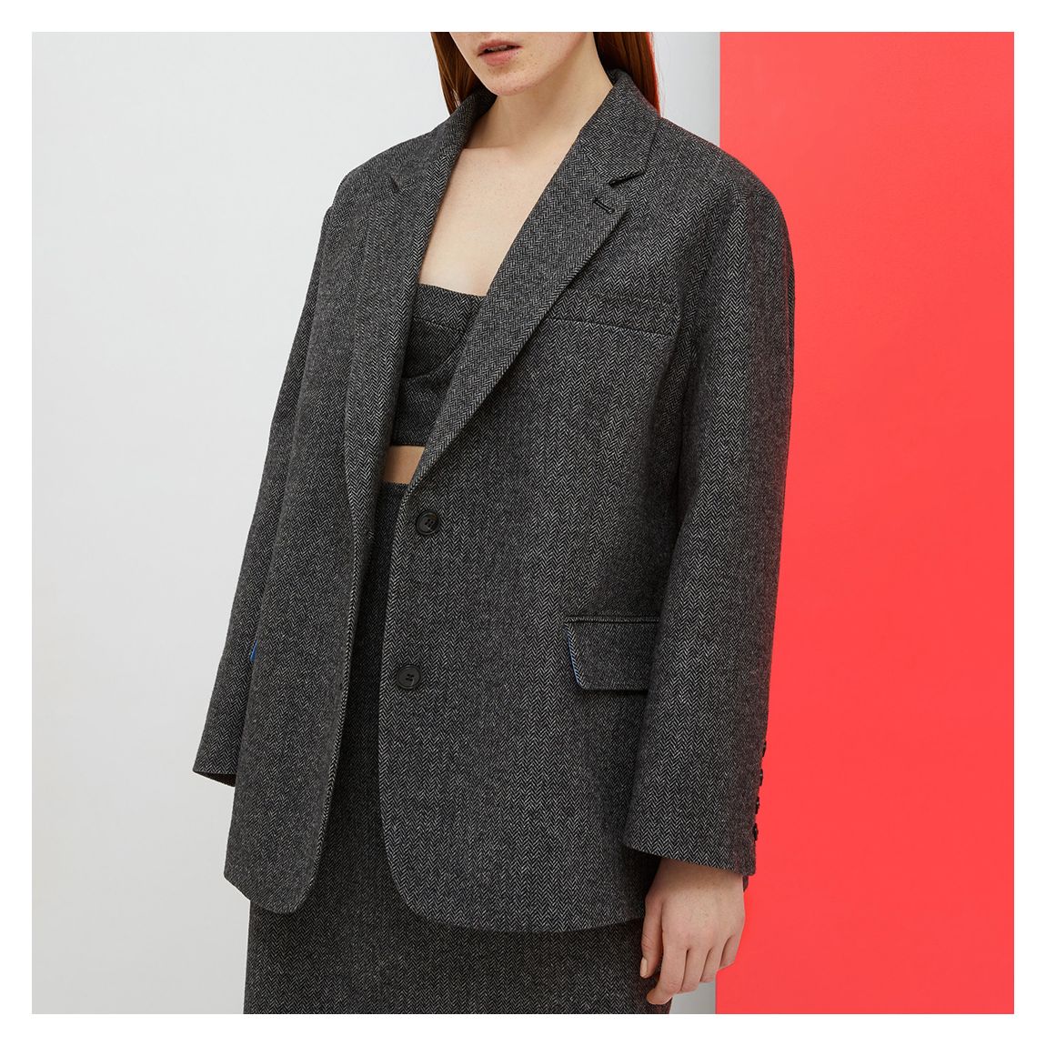 Dark Grey Osen Blazer main product photo