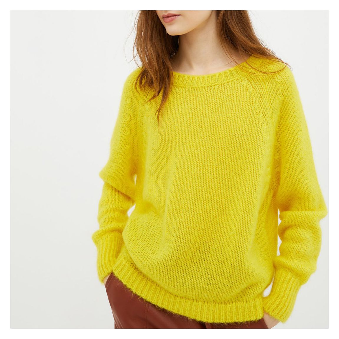 Yellow Wool Blend Jumper main product photo