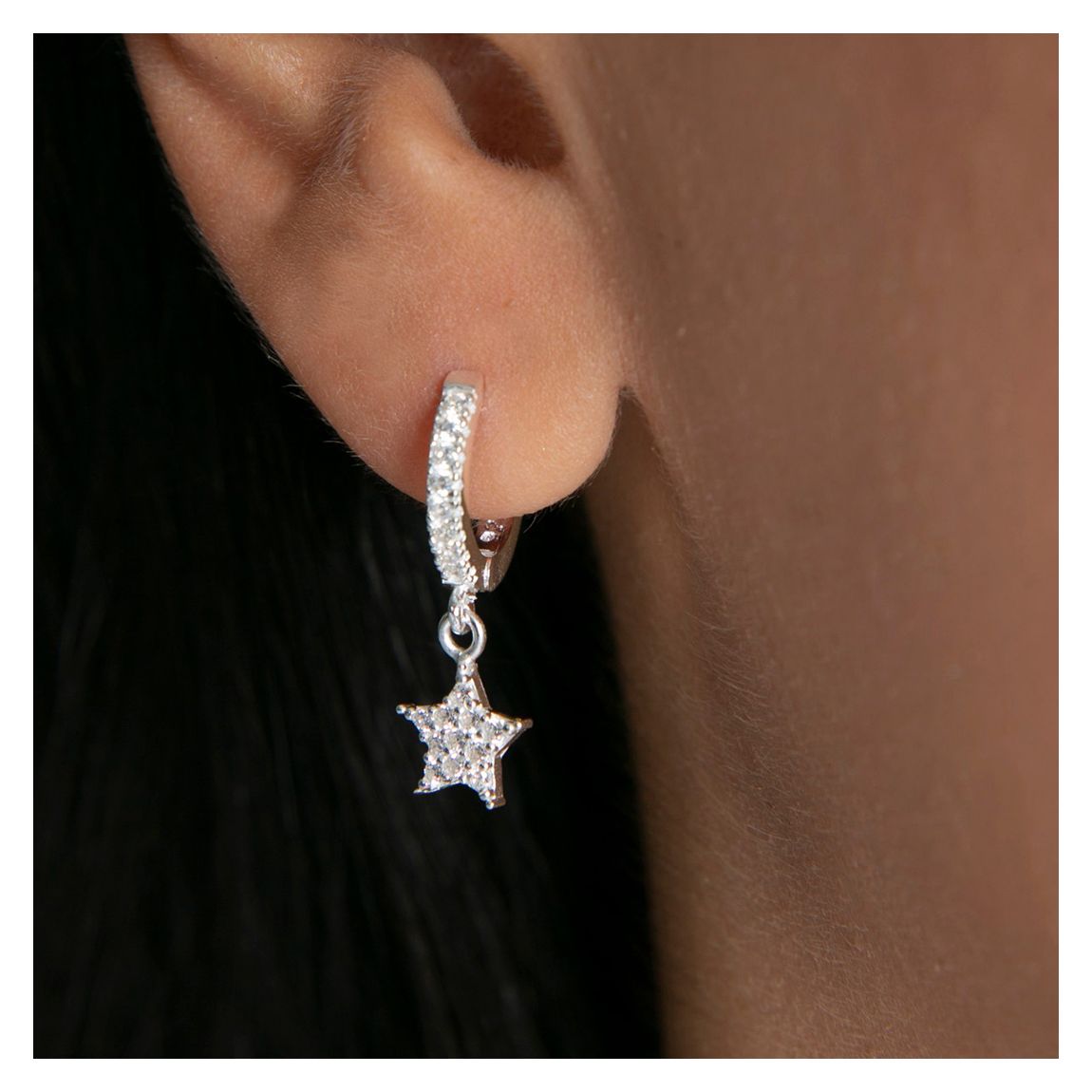 Silver Stars Earring main product photo