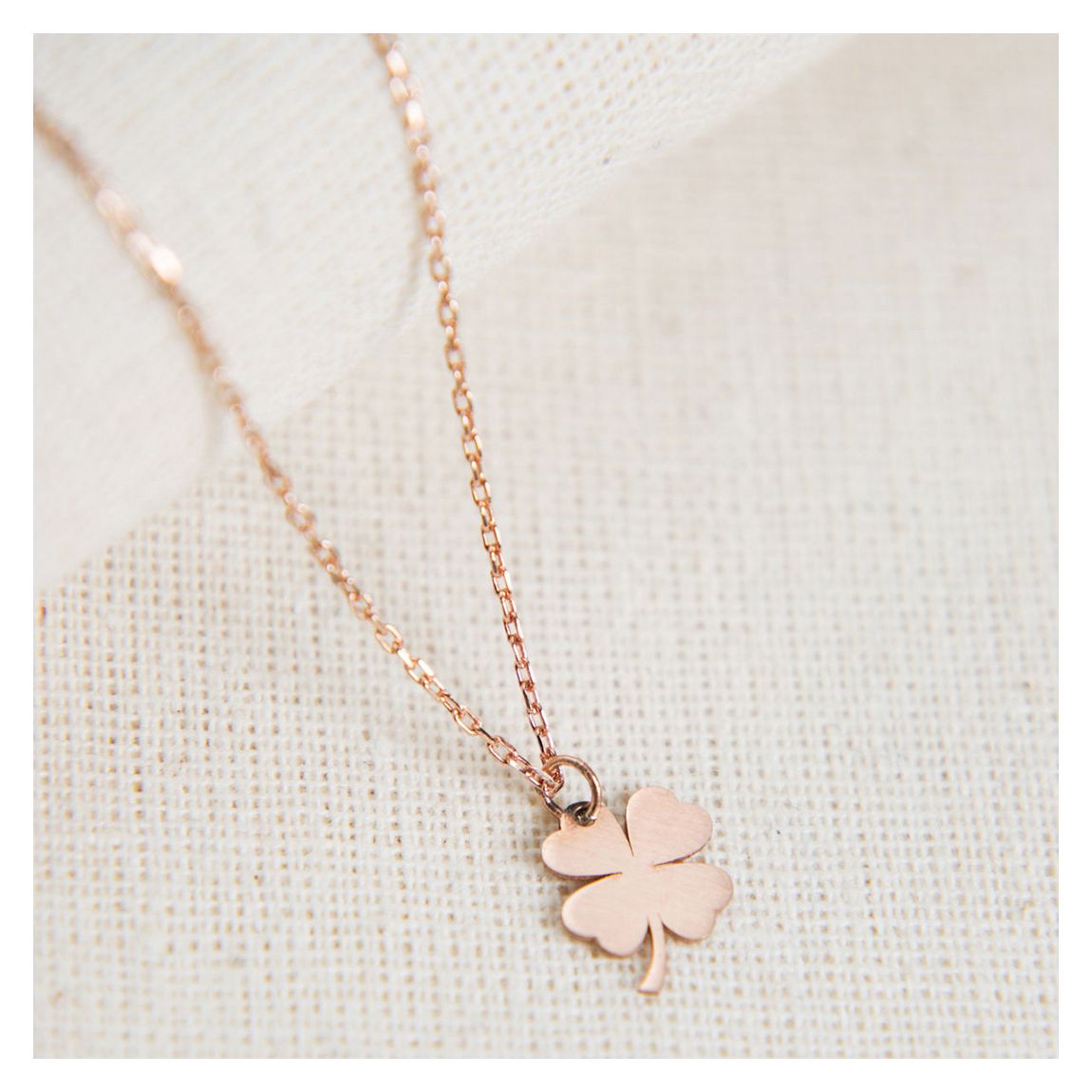 Gold Clover Necklace main product photo
