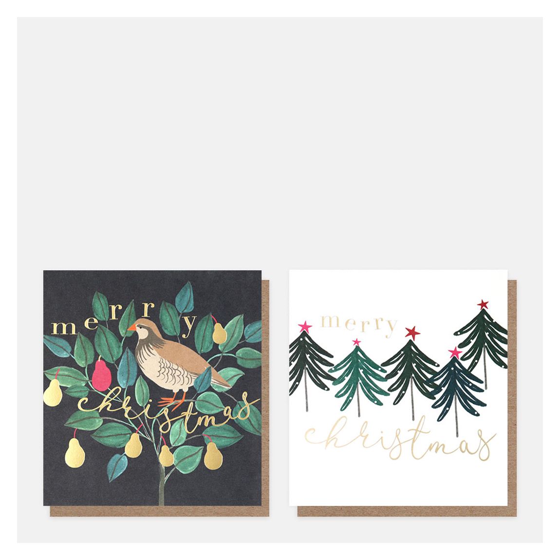 Set Of 16 Partridge In A Pear Tree Charity Christmas Cards main product photo