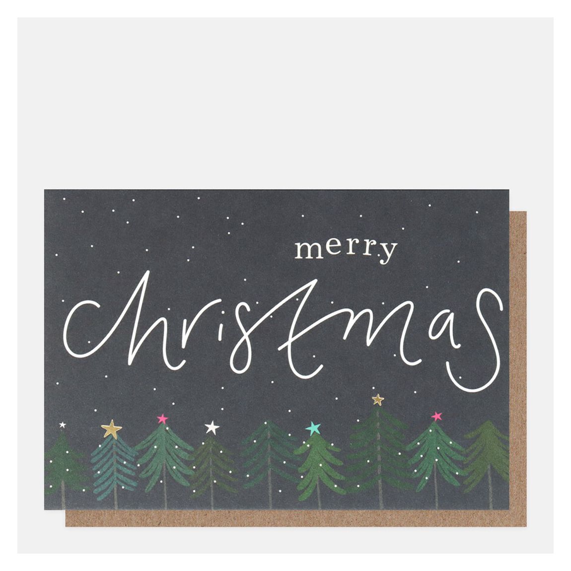 Set Of 30 Mini Merry Christmas Night Scene Christmas Cards main product photo