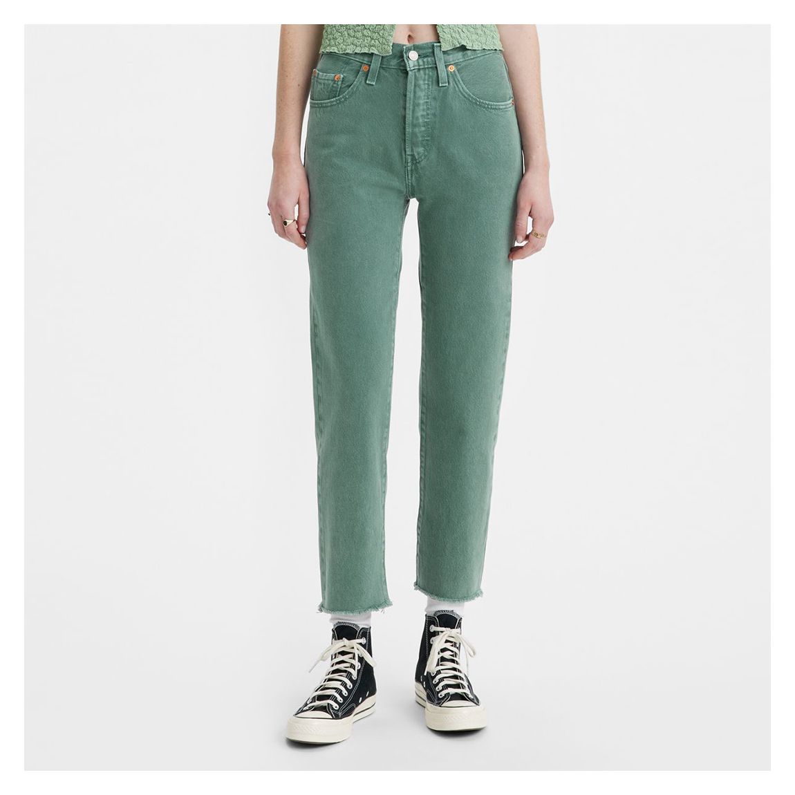 Green 501® Cropped Jeans main product photo